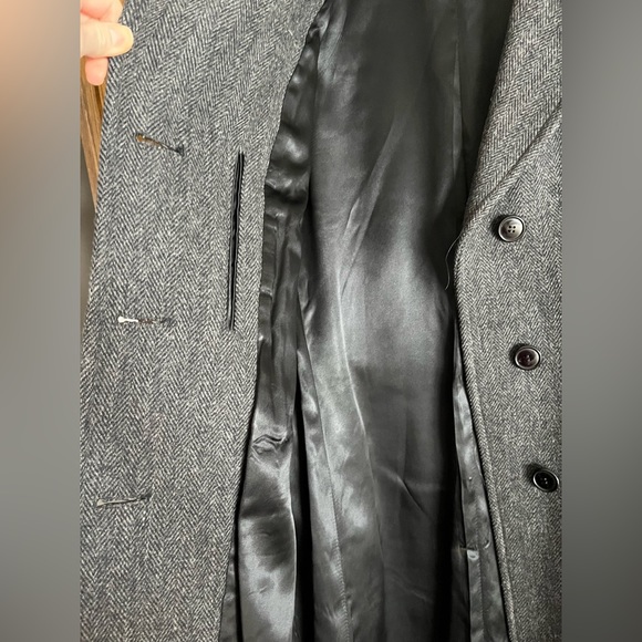 Ladies Brooks Brothers Chesterfield Tweed Herringbone Coat- size 8 - Picture 8 of 16